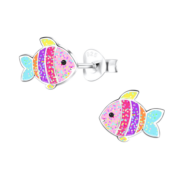 SS Colorful Fish Earrings
