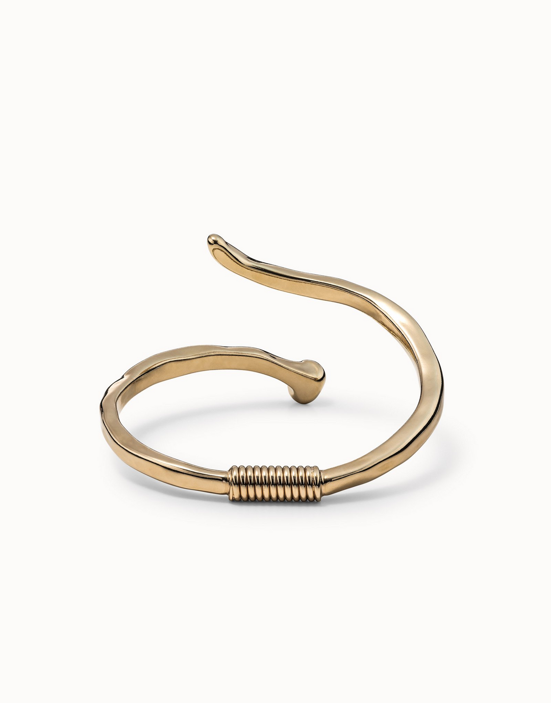 Uno de 50 - - 18K Gold Plated Spiral Nail Shaped Cuff Bracelet
