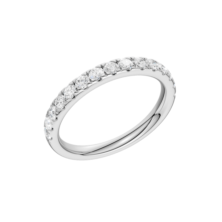 14k White Gold Lab Grown Diamond Band Ring