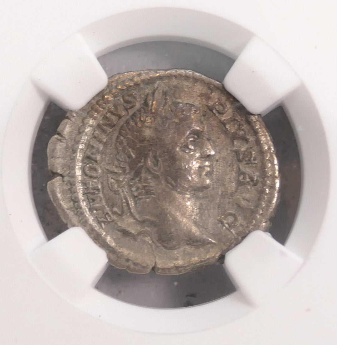 ROMAN EMPIRE 198-217 AD AR DENARIUS