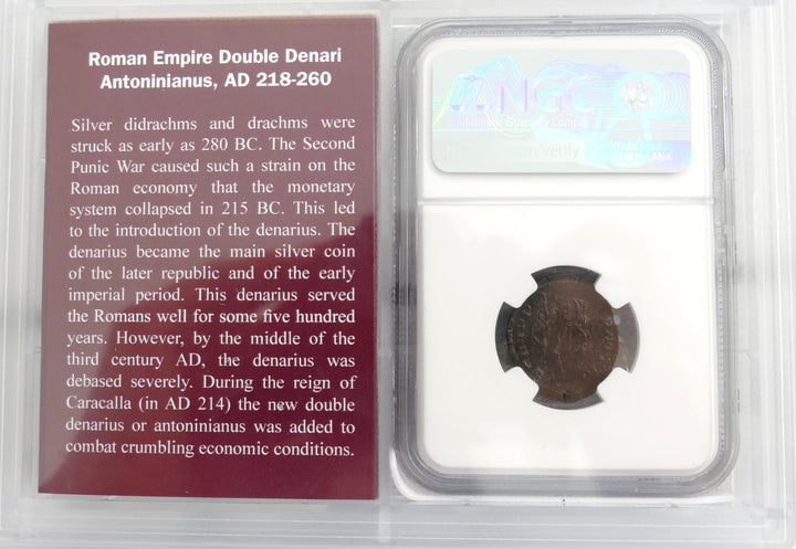 ROMAN EMPIRE 253-260 AD BI DOUBLE DENARIUS
