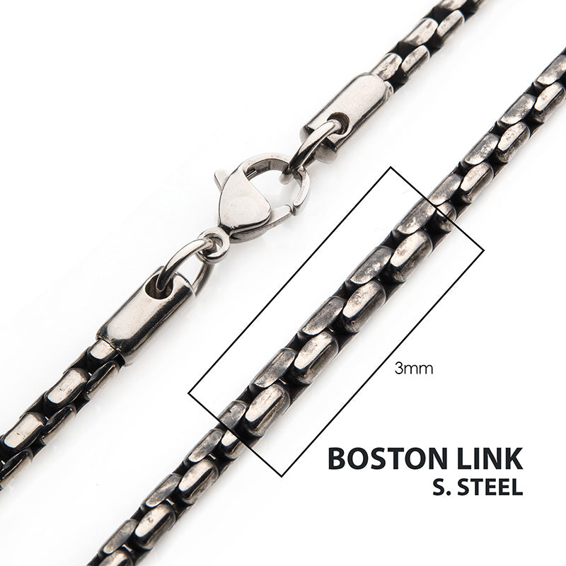 3mm Oxidized Stainless Steel B