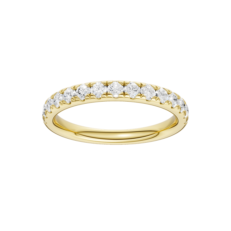 14k Yellow Gold 0.50ctw Lab Grown Diamond Band Ring