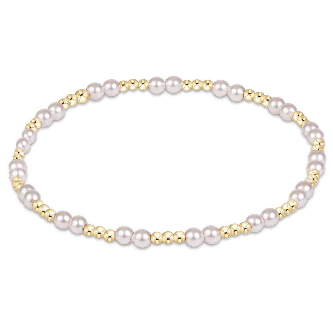 enewton - Beaded Together Bracelet 3mm Pearl Gold-Filled Bracelet (Standard 6.25")