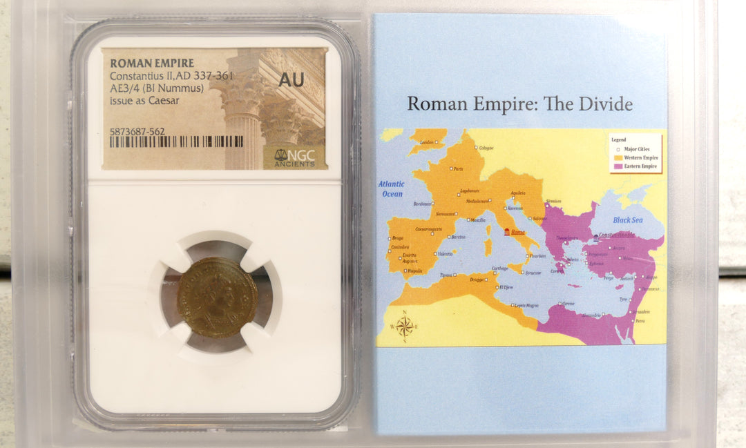 ROMAN EMPIRE 337-361 AD AE3/4 BI NUMMUS Mint