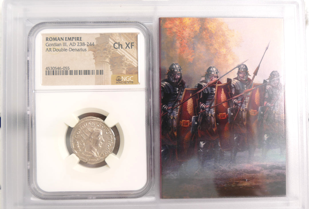 ROMAN EMPIRE 238-244 AD AR DOUBLE DENARIUS Mint