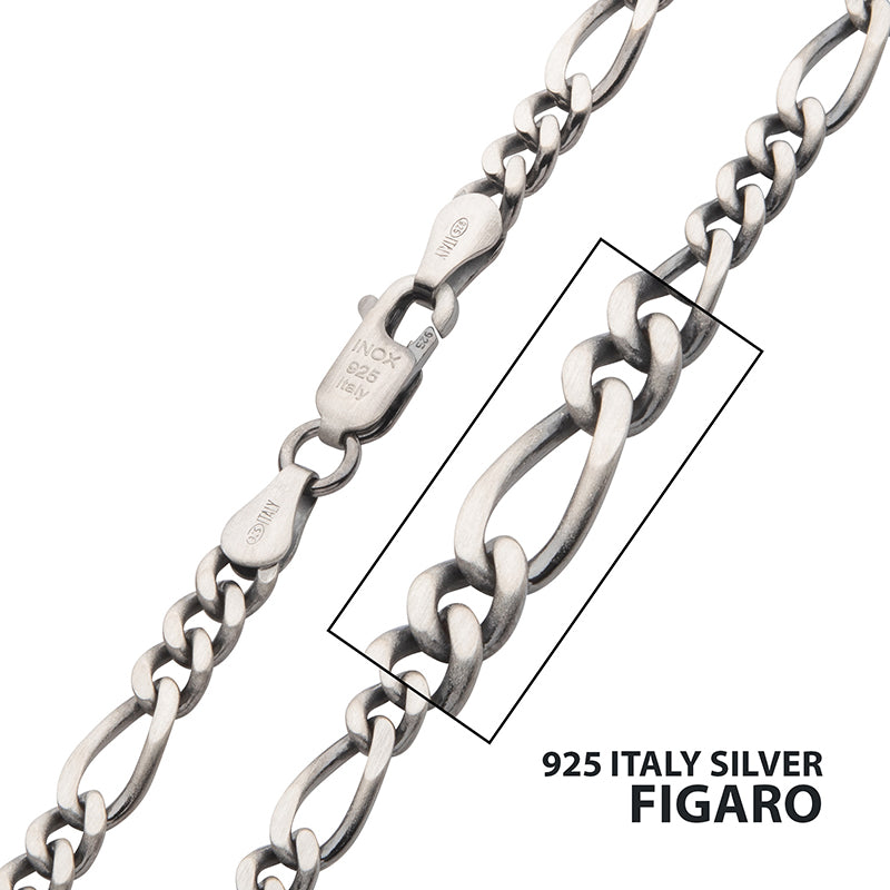 4.3mm 925 Italy Silver Black R