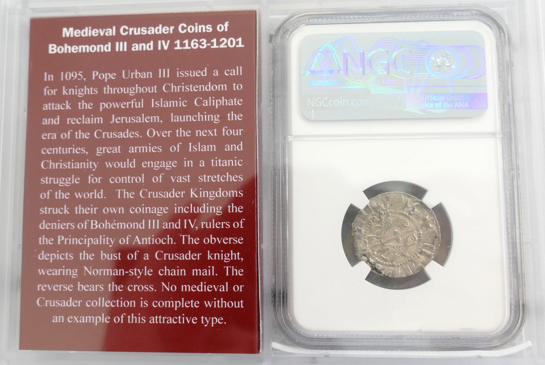 CRUSADER COIN ARMENIA 1198-1219 AD AR TRAM