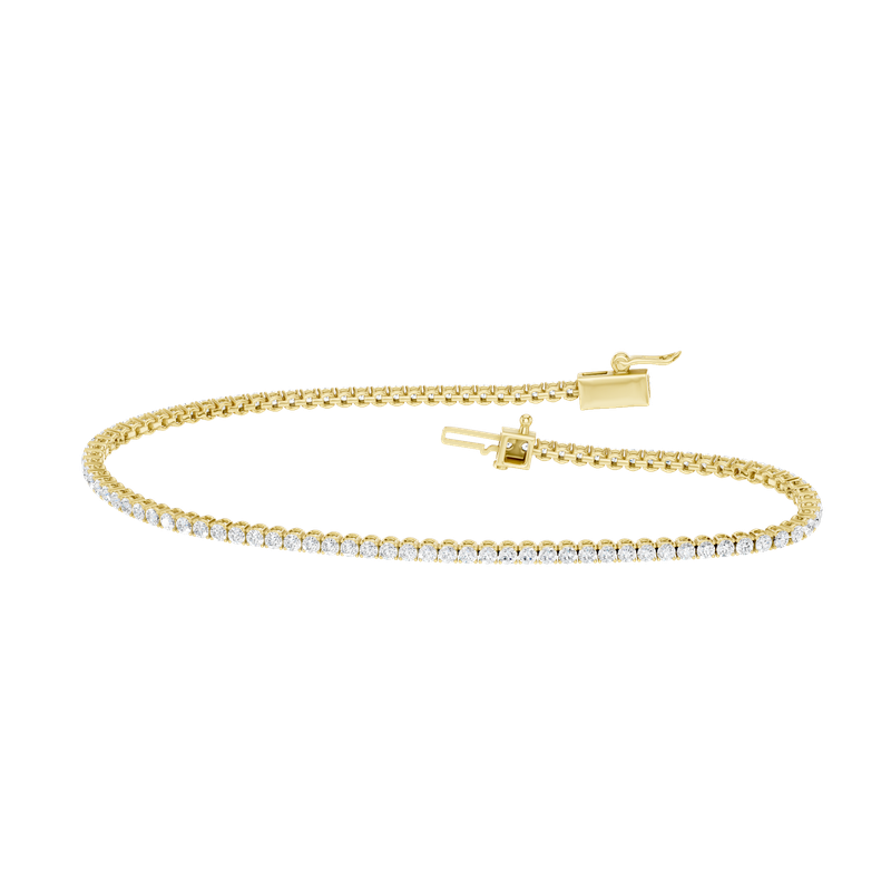14KY Tennis Bracelet - Round -