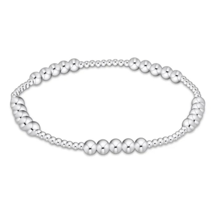 enewton - Beaded Bracelet Blissful Patttern Classic 2mm & 4mm Sterling Silver Bracelet (Standard 6.25")