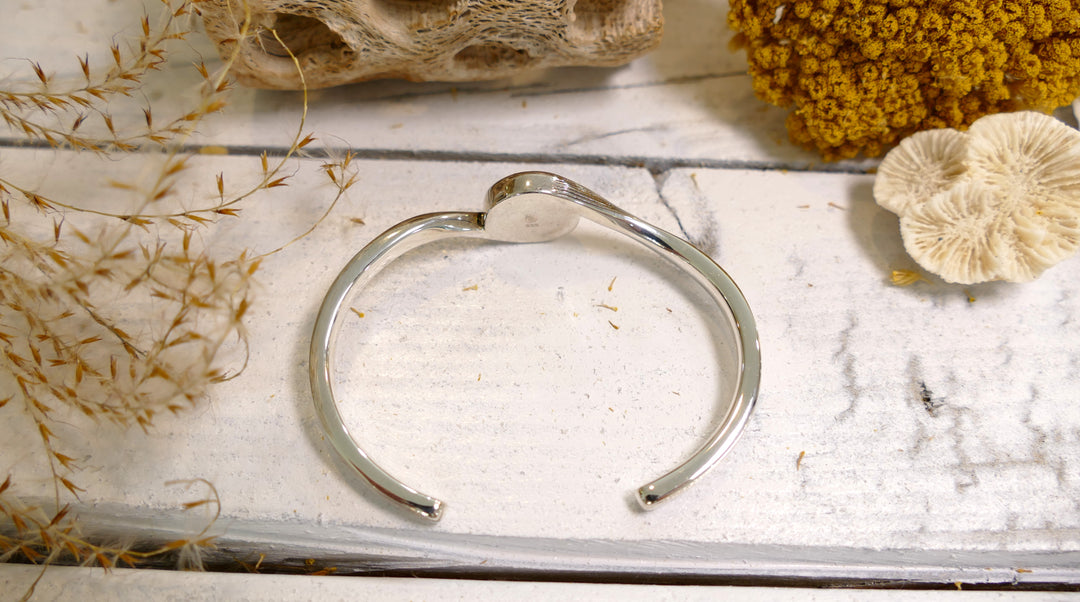 Dune - Sterling Silver - OC Sand - "Serenity Cuff" Turquoise Cuff Bracelet