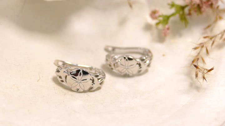 Sterling Silver - Silver Sea Life Lever Back Earrings