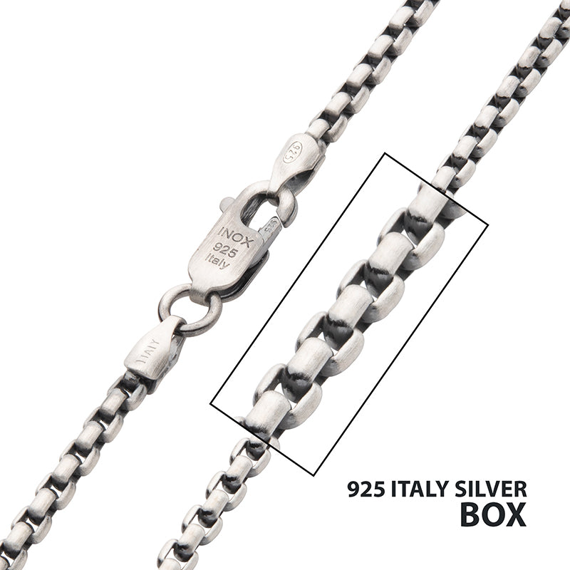 2.6mm 925 Italy Silver Black R