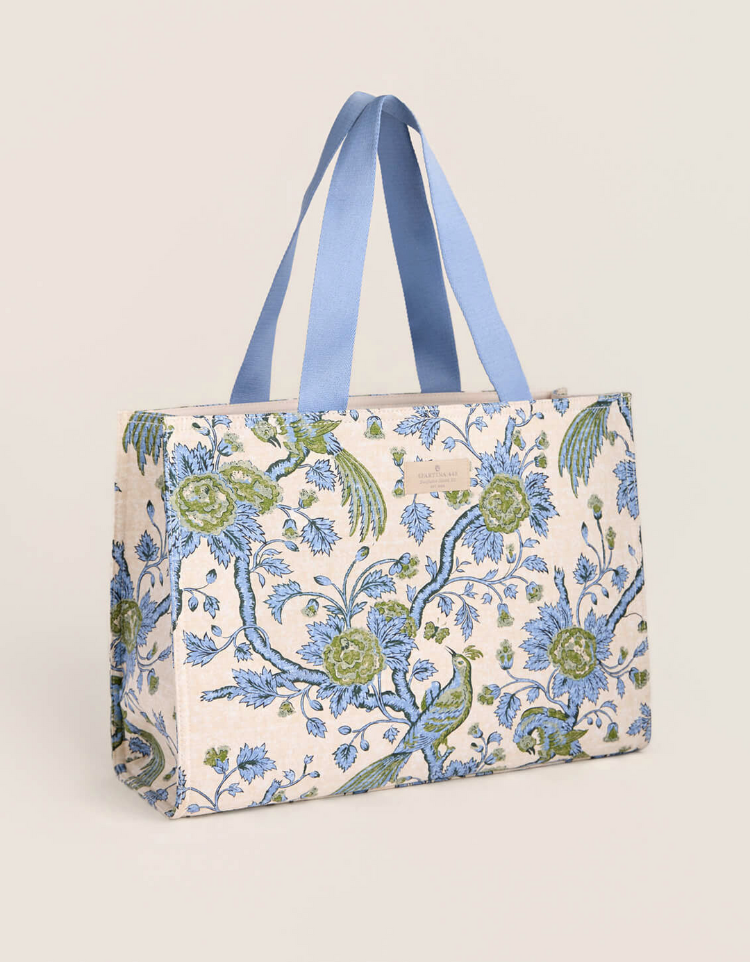 MARKET TOTE JAPONICA BIRD GREE