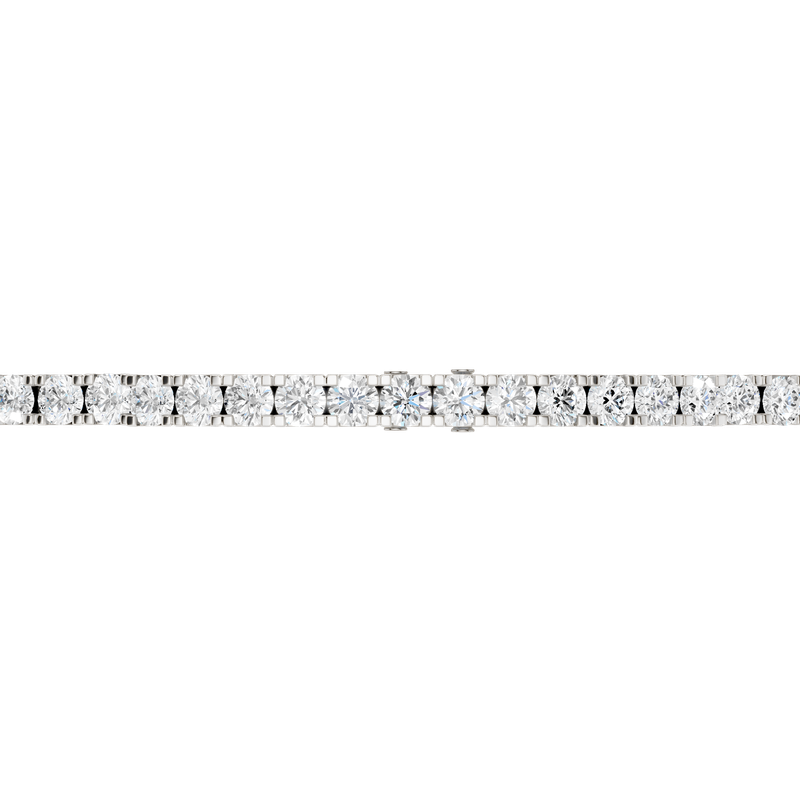 14k White Gold Eternity 4.00ctw Lab Diamond Tennis Bracelet