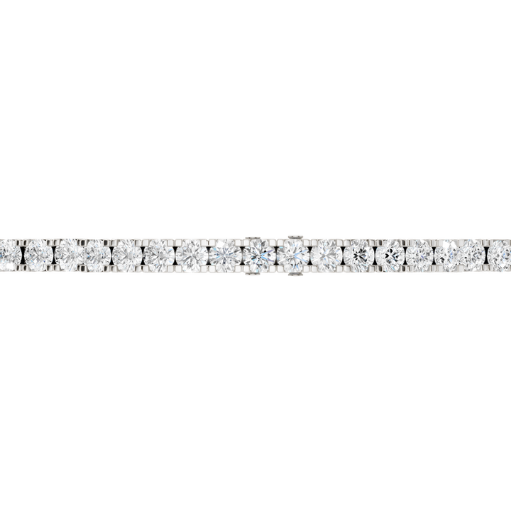14k White Gold Eternity 4.00ctw Lab Diamond Tennis Bracelet