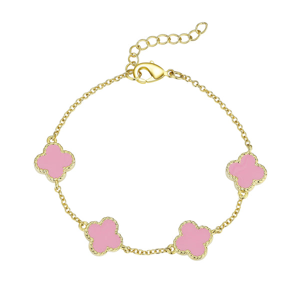 Four Leaf Clover Link Bracelet