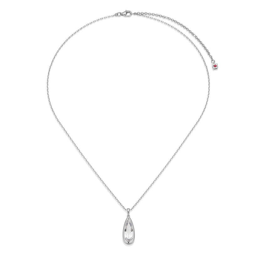 Sterling Silver Lustre CZ Neck