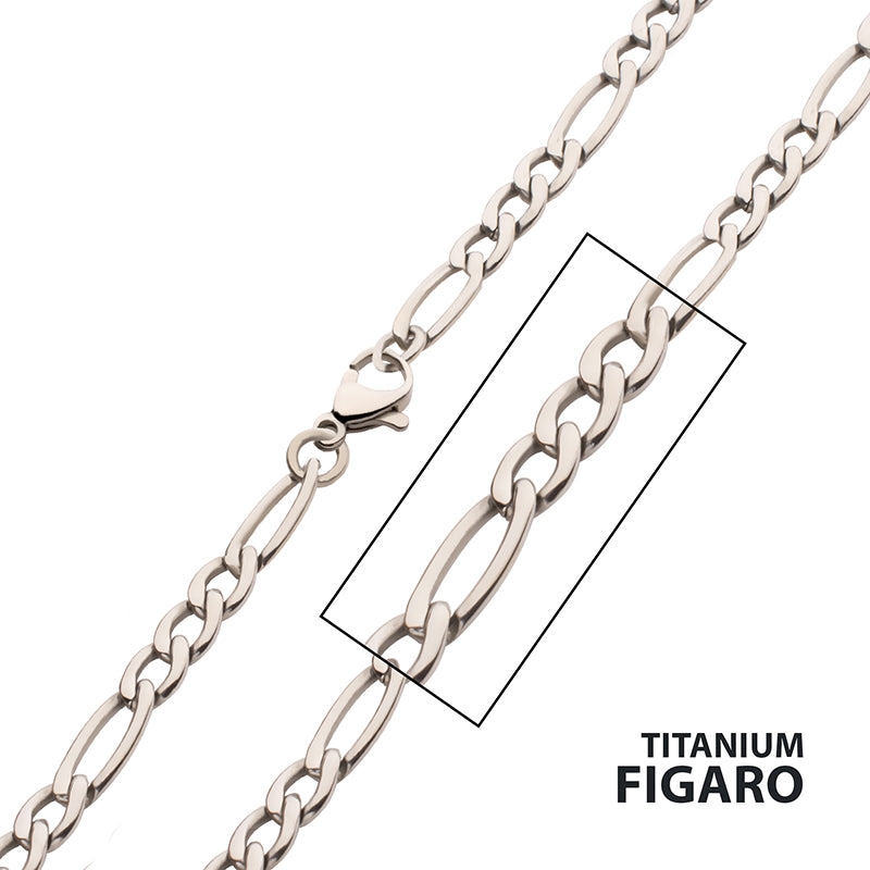 4.7mm Titanium Figaro Chain Ne