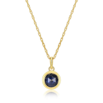 REIGN YGP BLUE BEZEL NECKLACE