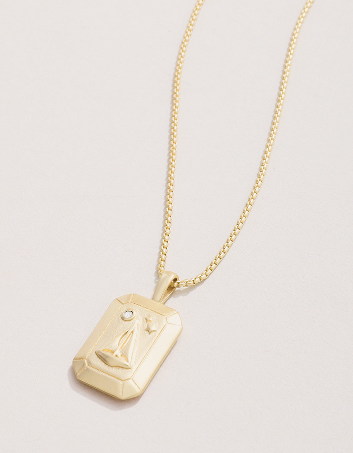 Spartina - - 18K Gold Plated Little Sailboat Opal Necklace 17"