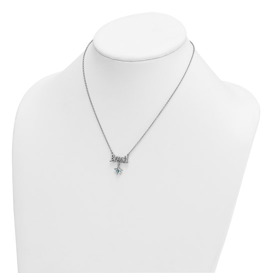 Sterling Silver Rhodium-Plated