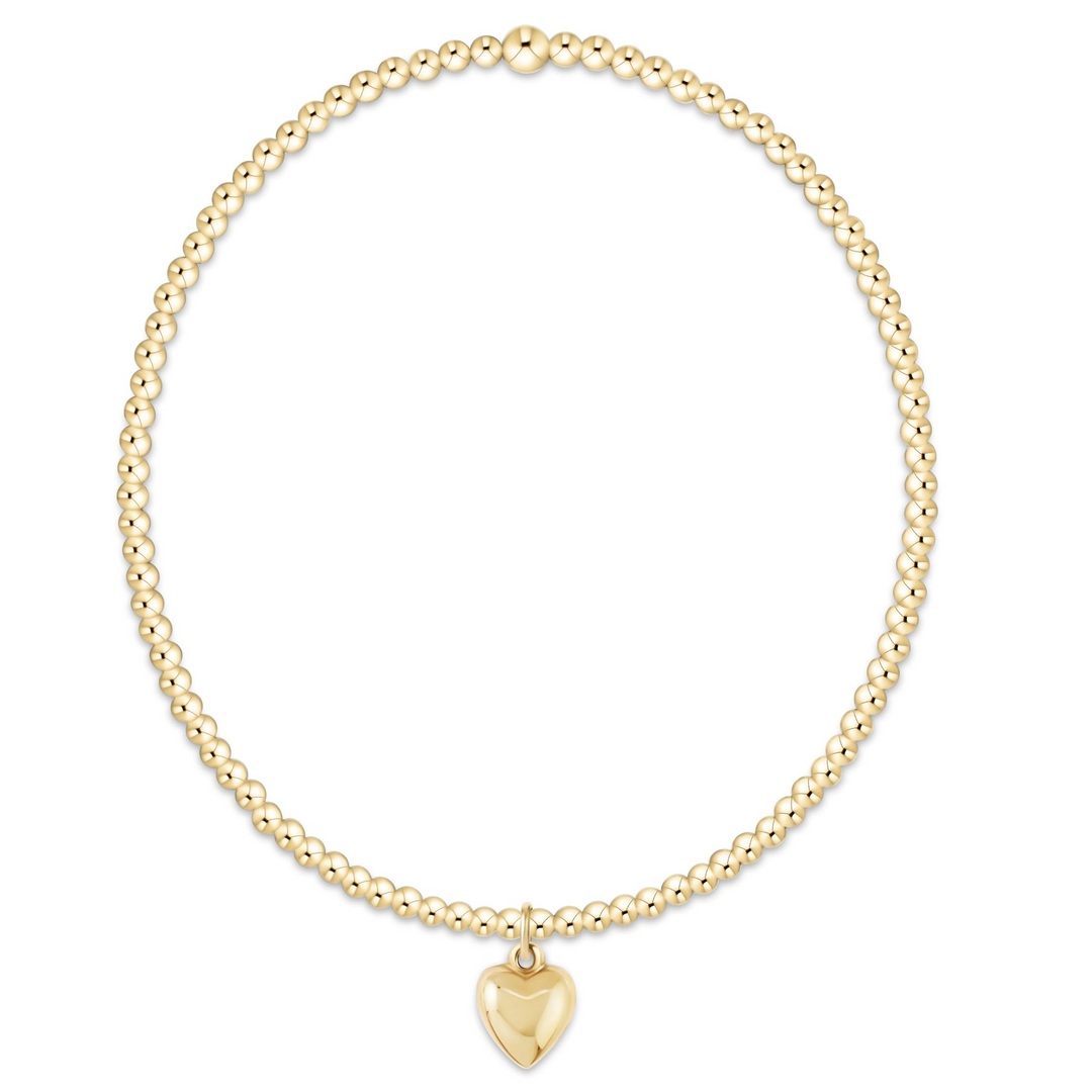 enewton - 14k gold-filled - Love Plush 2mm Heart Bead Bracelet