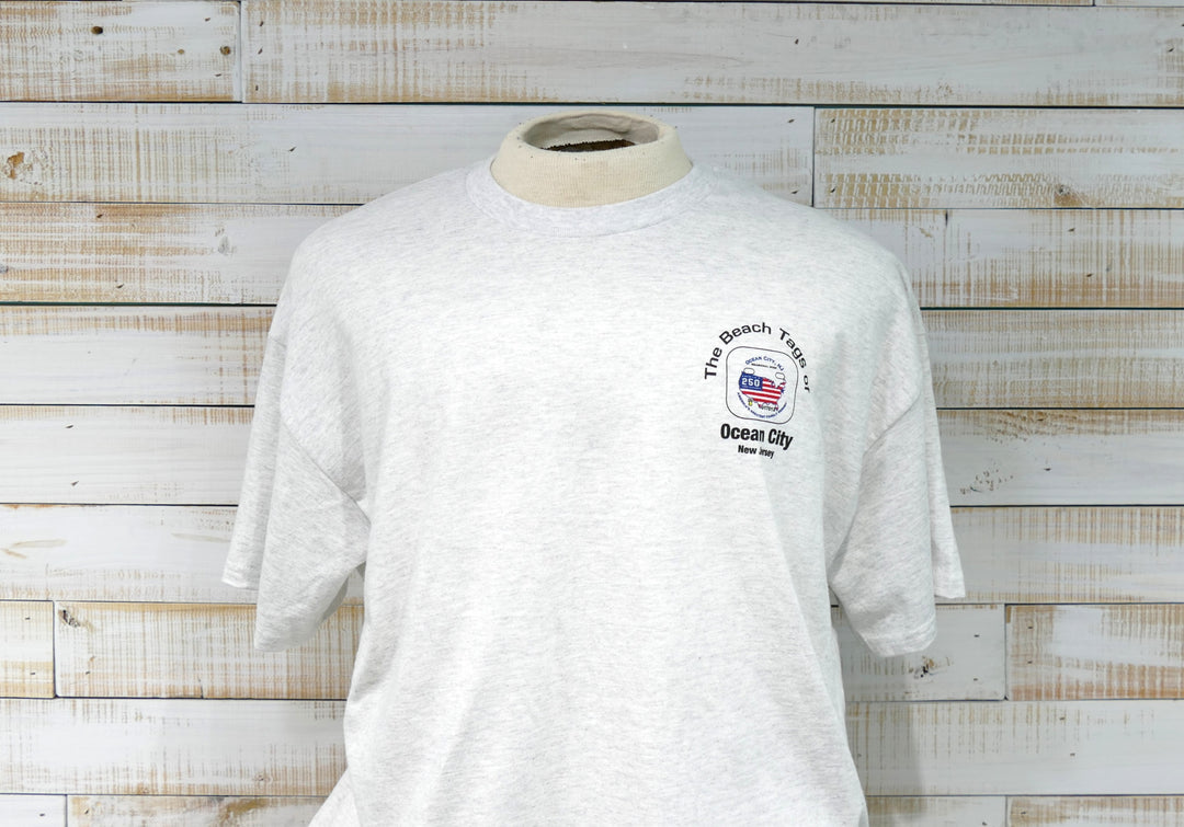 Short Sleeve 2026 OC Beach Tag T-Shirt - Heather Gray OCE Apparel