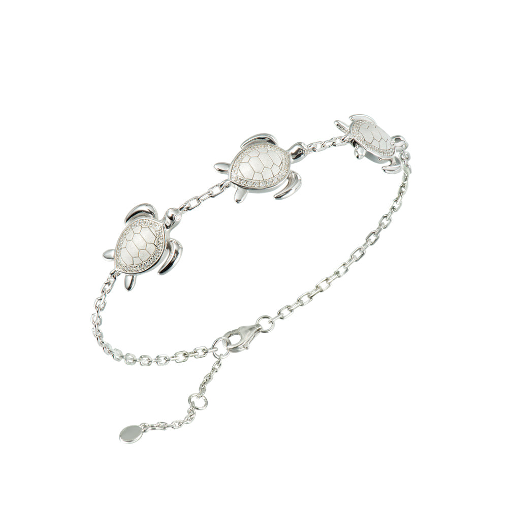 SS 925 Turtle Bracelet 6.5+1 I
