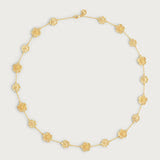 Anabel Arum - Brass - 18K Gold Plated Station 20" Wildflower Necklace