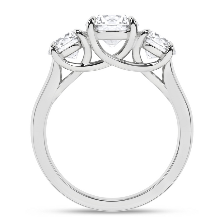 14KW 3 STONE RING (RD -1.5CT)