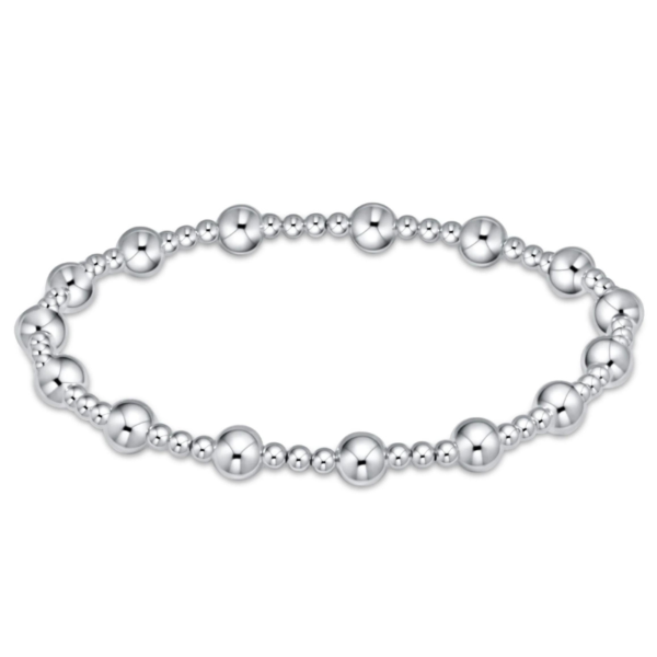 enewton - Beaded Bracelet Sincerity Pattern 2mm & 5mm Sterling Silver Bracelet (Standard 6.25")