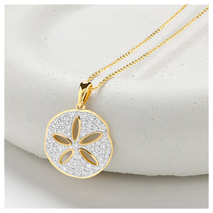 14kt Gold Lab Diamond Sand Dol