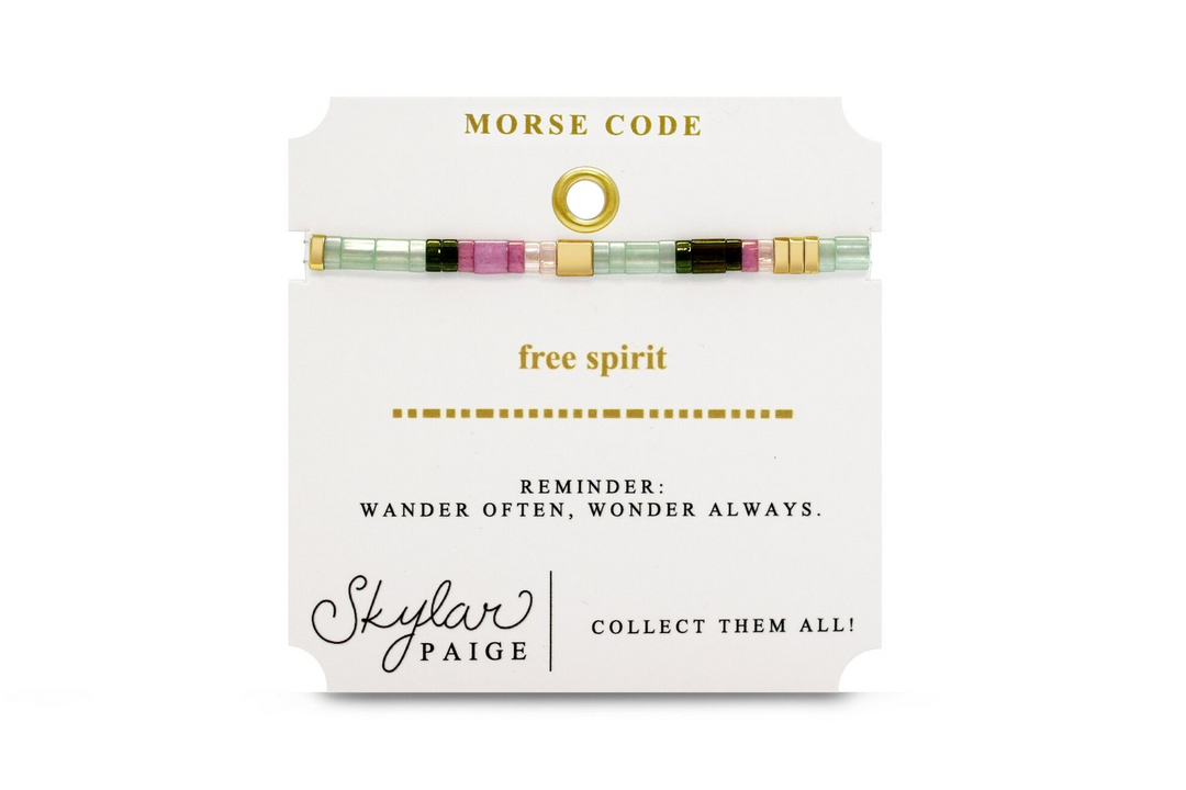 Stia Couture - - Gold "Free Spirit" Tila Bead Stretch Bracelet