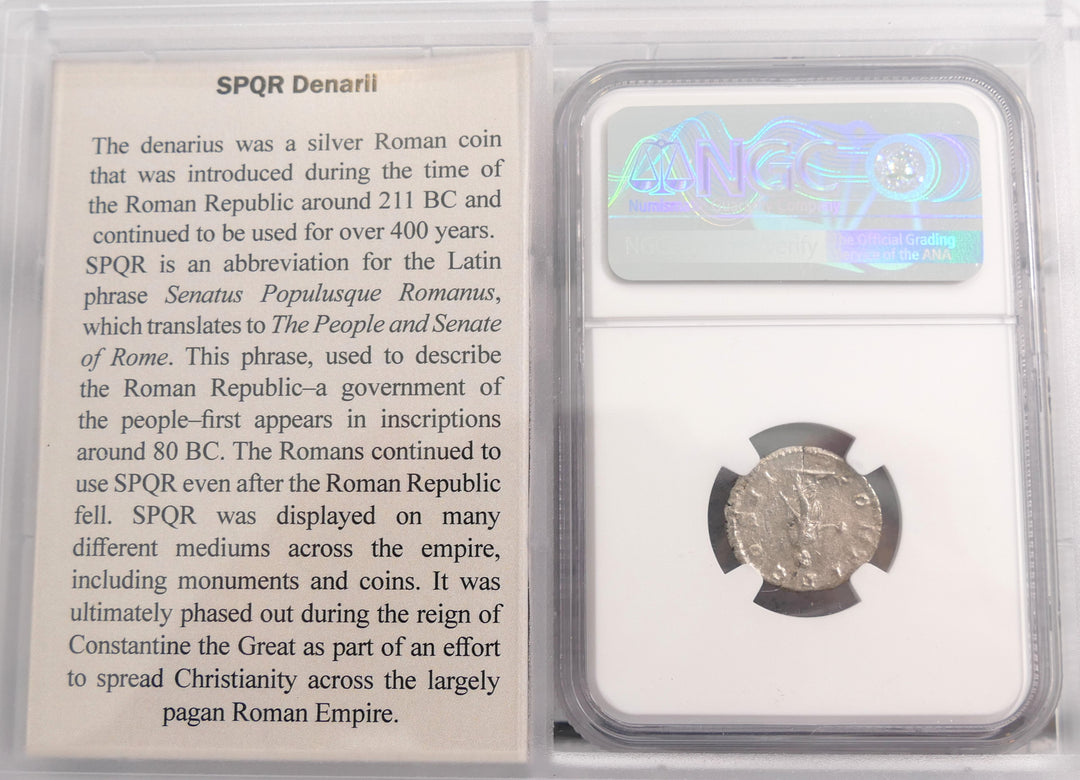 ROMAN EMPIRE 209-211 AD AR DENARIUS