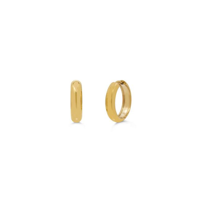Jet Set Huggie Hoop - 18MM Gol