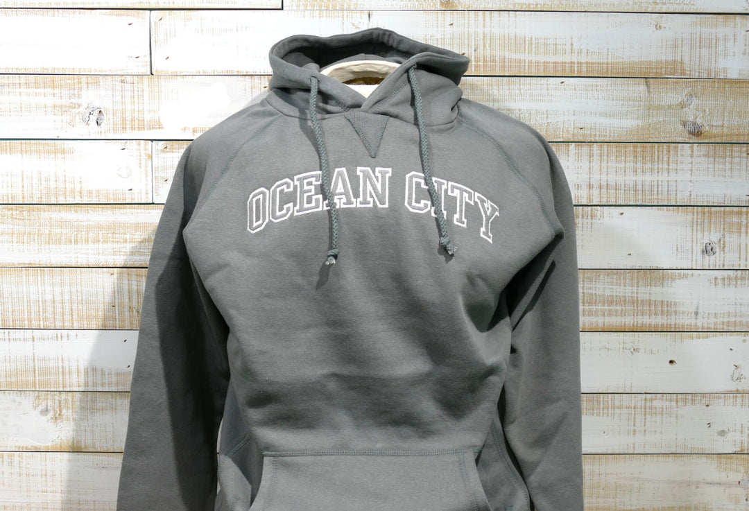 Long Sleeve Hooded Castor Grey Sweatshirt - Gray (Extra Large)