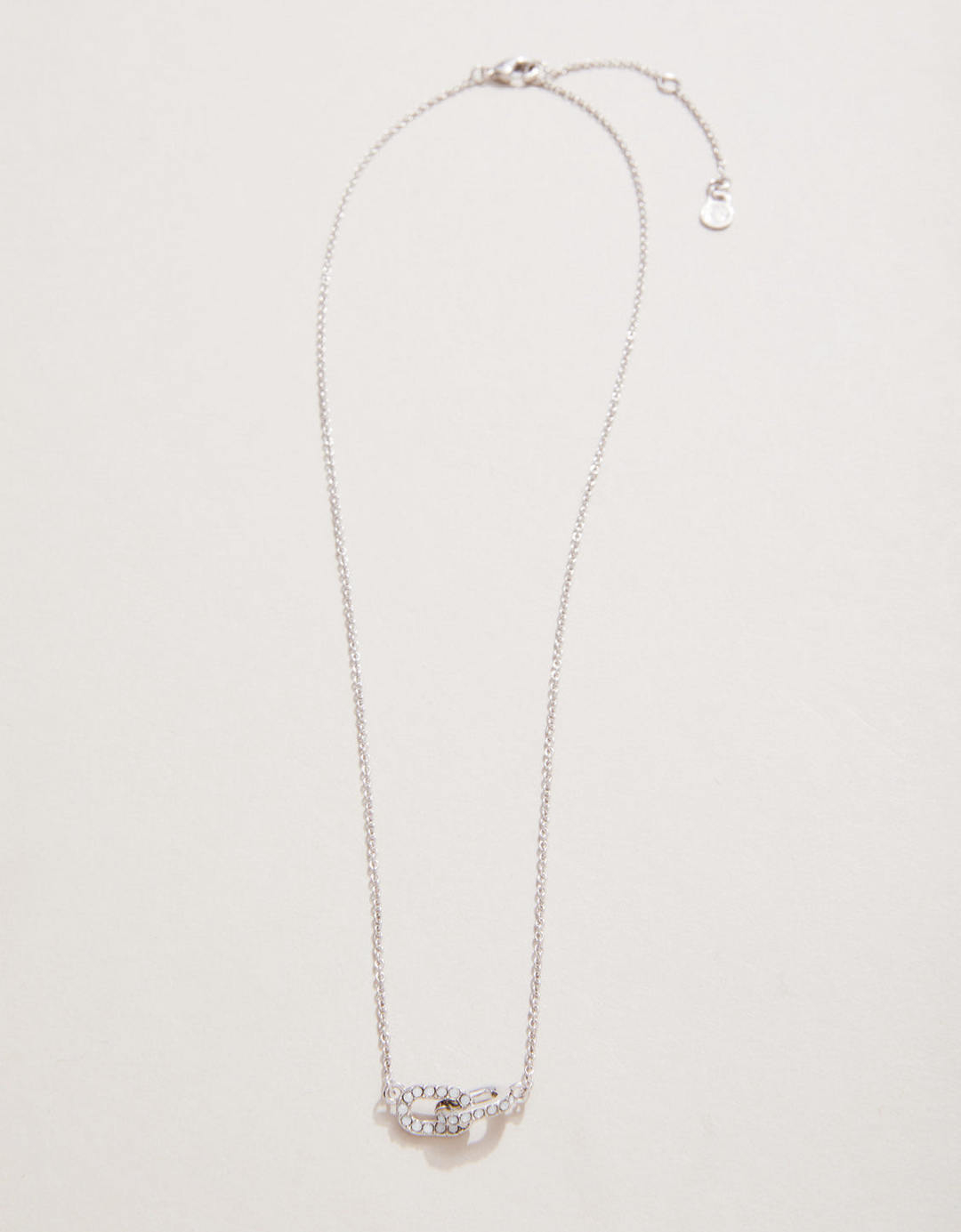 Spartina - Sterling Silver - Silver Forever Friends Crystal Necklace 16-18"