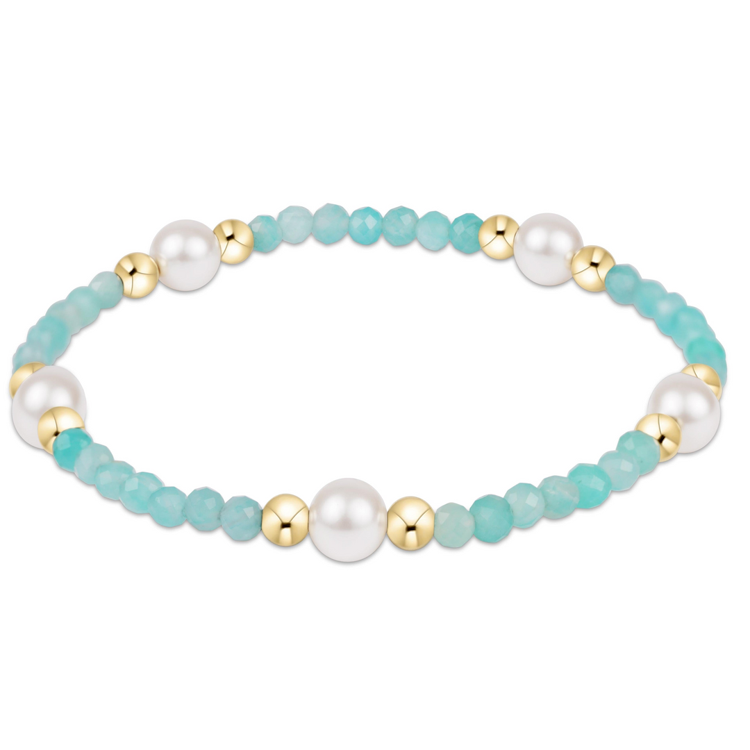 enewton - Purpose Pearl 6mm - Amazonite Gold-Filled Bracelet (Standard 6.25")