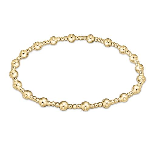 enewton - Classic Sincerity Pattern Classic 4mm Bead Gold-Filled Bracelet (Standard 6.25")