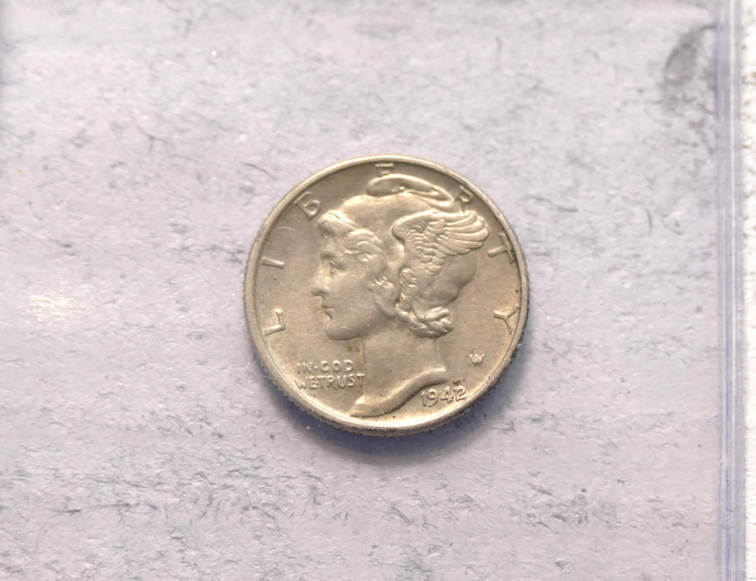 United States 1942/41 Over Date Mercury Dime Strong Strike