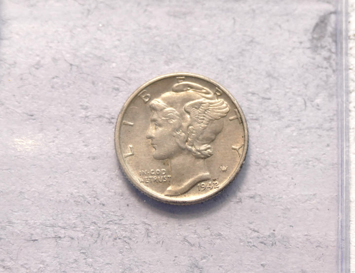 United States 1942/41 Over Date Mercury Dime Strong Strike