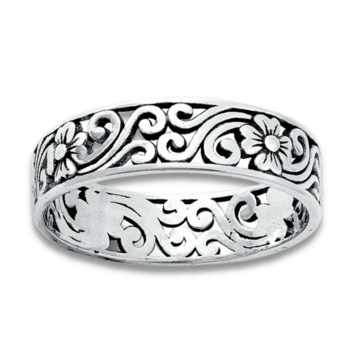 SS Flower Filigree Band 7