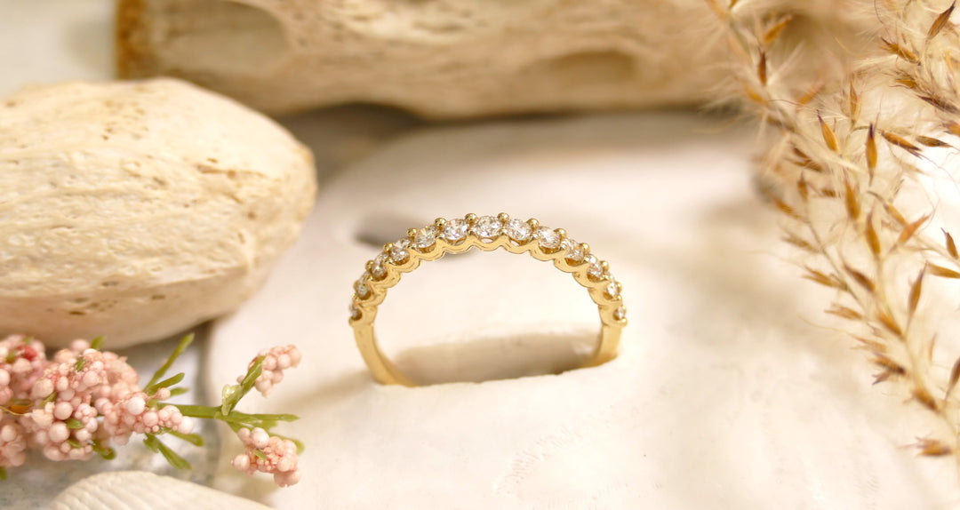 14k Yellow Gold 0.50ct Diamond Band Ring