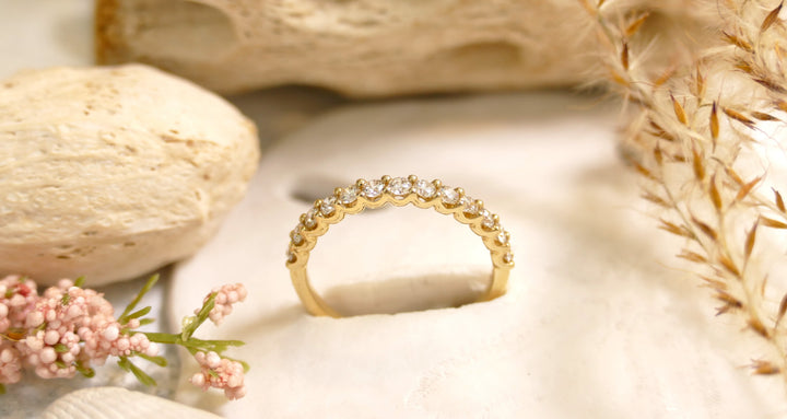 14k Yellow Gold 0.50ct Diamond Band Ring
