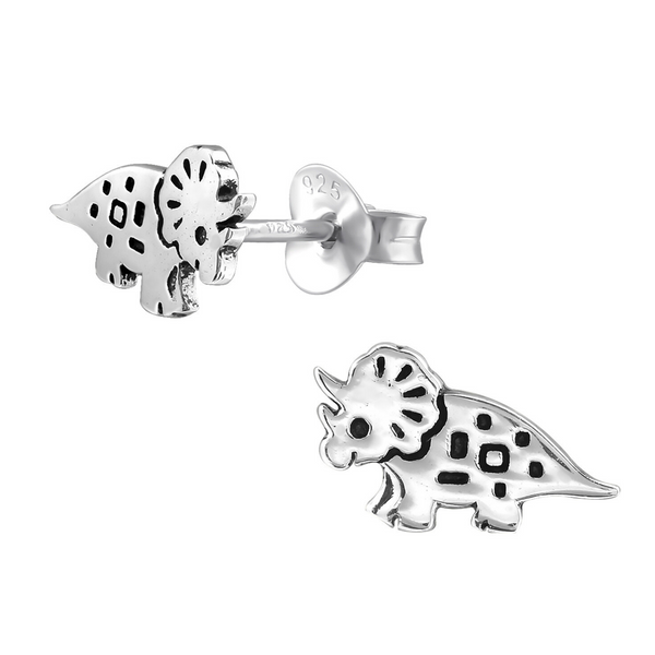 SS Tiny Triceratops Earrings