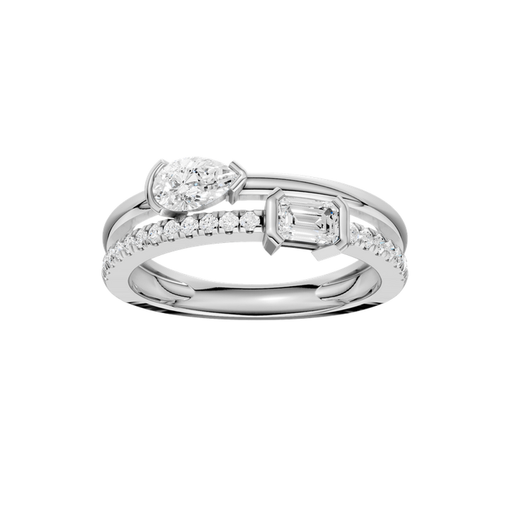 14KW Stackable Ring - Emerald