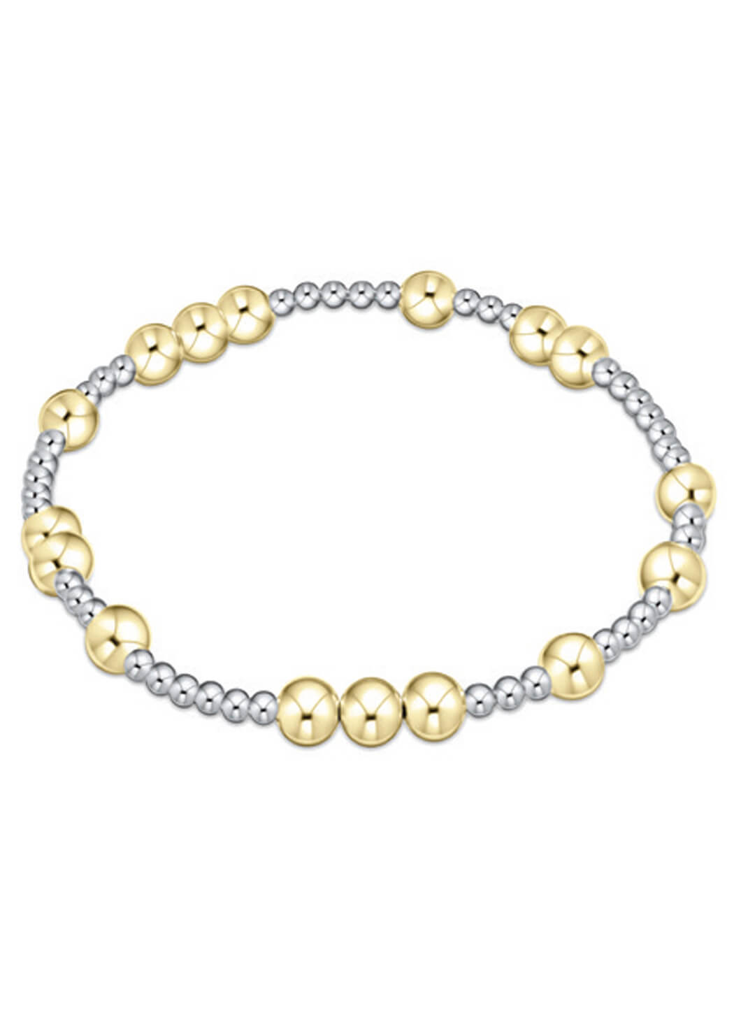 enewton - Hope Unwritten Bead Bracelet 5mm Mixed Metal Bracelet (Extends 7.25")