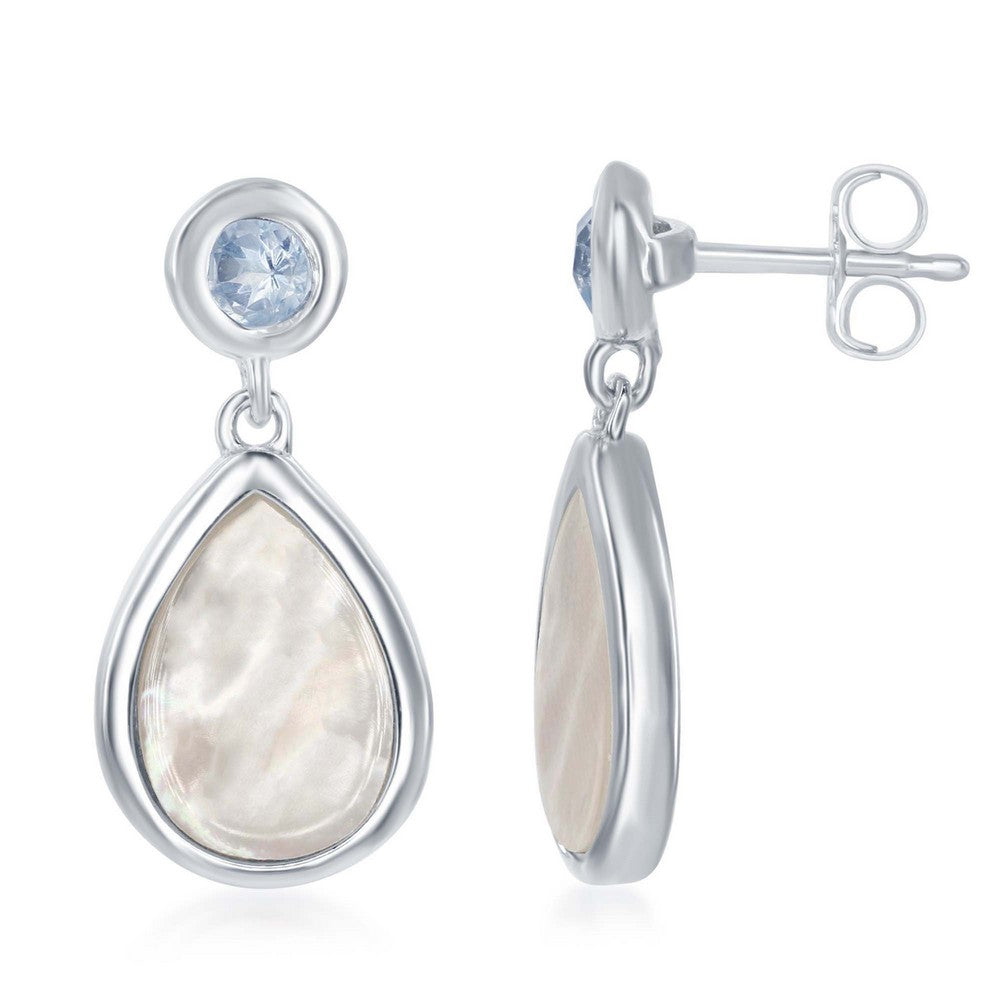 Sterling Silver, Blue Topaz an