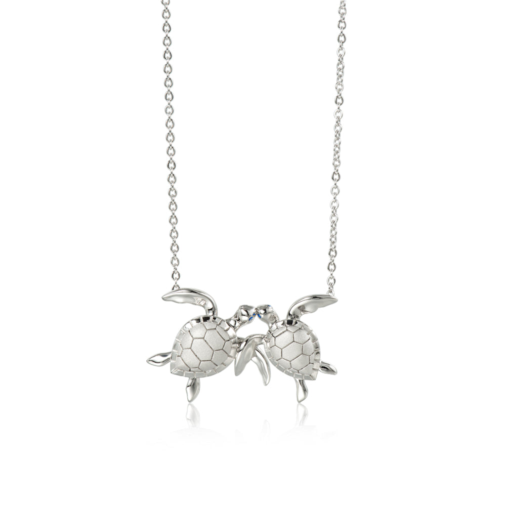 SS Twin Turtle Necklace